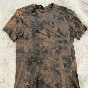 Lululemon Always Agile Short Sleeve Diamond Dye Sedona Sunset Graphite Grey M